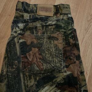 Vintage Braided Hunting Camouflage Pants